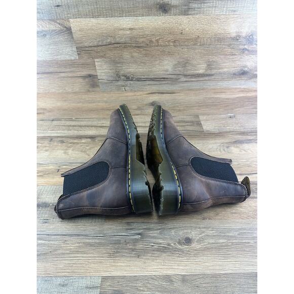 Dr. Martens Embry Chelsea Boot Unisex Size US M9|W10|Brown Leather - Picture 3 of 7